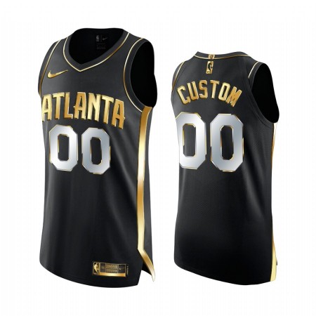 Camiseta Hombre Atlanta Hawks Personalizadas 2020-21 Negro Golden Edition Swingman Camiseta Hombre Atlanta Hawks Personalizadas 2020-21 Negro Golden Edition Swingman
